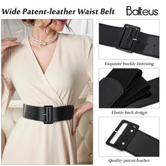 Elastic Belt Ladies Fashion Dress Decoration Versatile Wide Girdle Women Stretch Waist Slim Wide Band