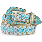 Western Cowgirl Rhinestone Belt for Jeans  Fashion Rhinestone Belt for Women Men  Ladies Bling Rhinestone Belt for Dress