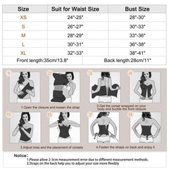 Women Lace-up Bustier Corset Top Sexy Overbust Body Shapewear Waist Cincher Corset - JASGOOD OFFICIAL