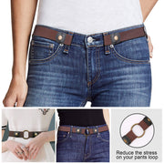Buckle Free Women Stretch Belt Plus Size No Buckle/Show Invisible Belt for Jeans Pants Dresses 