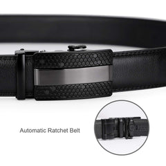 JASGOOD Men's Sliding Dress Belt Fashion Brown Leather Belt For Jean Rathet Leather Belts for Men - JASGOOD OFFICIAL