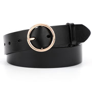 Women Casual Dress Belt Fashion Leather Belt with O Ring Buckle for Jeans Pants - JASGOOD OFFICIAL