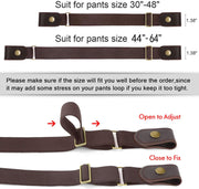 No Buckle Show Belt for Men Buckle Free Stretch Belt for Jeans Pants 1.38 Inches Wide