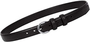 Women Skinny Leather Belt- Fashion Dress Jeans Belt with Single Prong Buckle