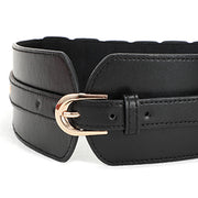 JASGOOD Women Wide Belt Elastic Vintage Buckle Leather Belt for Ladies Dress - JASGOOD OFFICIAL