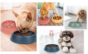 Slow Feeder Dog Bowl, Anti-Gulping Slow Eating Bowl, Stop Bloat No Choking Bowl for Small Medium Dogs, Food Water Bowl Slow Feeder for Fast Eaters, Reduce Slip Slow Pet Bowl, 1.5 Cups/ 12 Oz