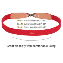 Women Skinny Elastic Stretch Belt for Dresses Retro Ladies Waist Vintage Thin Belt by JASGOOD