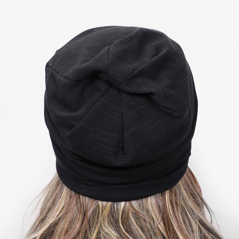 JASGOOD Fashion Soft Cotton Beanie Hat Sleep Cap for Women and Men Headwraps Fashion Slouchy Knit Beanie Sleeping Cap 