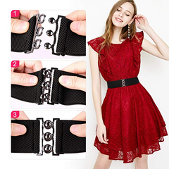 Vintage Wide Elastic Waist Belt Waistband Dress Stretchy Cinch Belt For Women 1.8 Inch Wide by JASGOOD 
