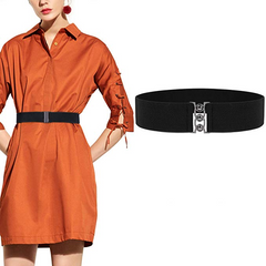 Vintage Wide Elastic Waist Belt Waistband Dress Stretchy Cinch Belt For Women 1.8 Inch Wide by JASGOOD 