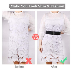 Vintage Wide Elastic Waist Belt Waistband Dress Stretchy Cinch Belt For Women 1.8 Inch Wide by JASGOOD 