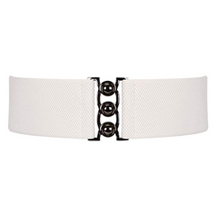 Vintage Wide Elastic Waist Belt Waistband Dress Stretchy Cinch Belt For Women 1.8 Inch Wide by JASGOOD 