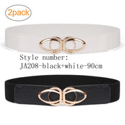 Women Stretchy Wide Waist Belt for Dress Ladies Elastic Cinch Retro Belt by JASGOOD 