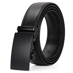 JASGOOD Men Leather Belt Ratchet Dress Belt with Automatic Buckle + High Quality Leather with Nice Gift Box Perfect Gift for Men 