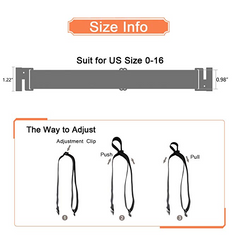 No Show Women Stretch Belt Invisible Elastic Web Strap Belt with Flat Buckle for Jeans Pants Dresses 