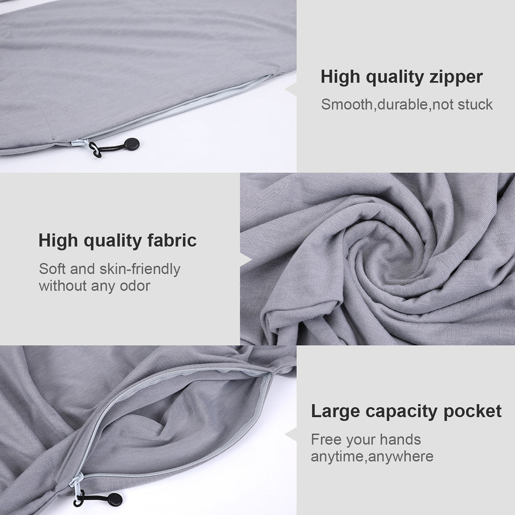 Fashion Infinity Scarf with Zipper Pocket Loop Scarf for Women and Men Neck Head Scarves Travel Wrap 