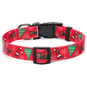 WHIPPY Girl Floral Collar for Small Medium Large Dog Adjustable Lightweight Nylon Flower Print Dog Collar with Quick Release Buckle Personalized Soft Comfortable Puppy Collar
