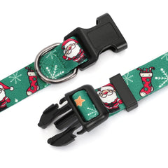 WHIPPY Girl Floral Collar for Small Medium Large Dog Adjustable Lightweight Nylon Flower Print Dog Collar with Quick Release Buckle Personalized Soft Comfortable Puppy Collar