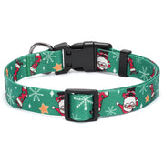 WHIPPY Girl Floral Collar for Small Medium Large Dog Adjustable Lightweight Nylon Flower Print Dog Collar with Quick Release Buckle Personalized Soft Comfortable Puppy Collar