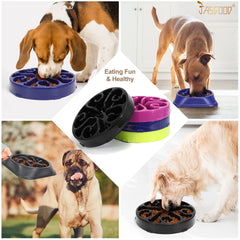 JASGOOD Slow Feeder Dog Bowl Slow Eat Feeder for Fun Slow Feeding Interactive Bloat Stop Dog Bowls