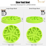 JASGOOD Slow Feeder Dog Bowl Slow Eat Feeder for Fun Slow Feeding Interactive Bloat Stop Dog Bowls