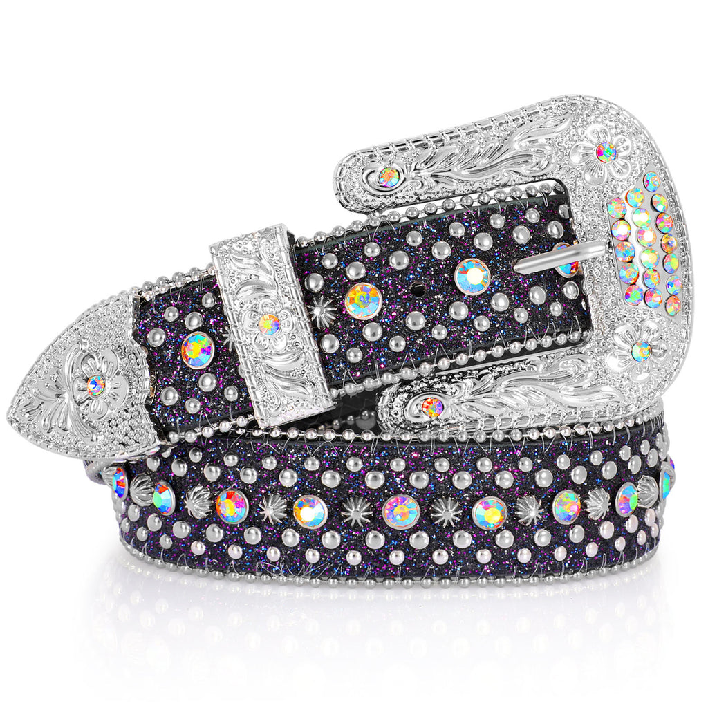Western Cowboy Unisex Custom Fast Delivery Stylish Bling Global Designer Rhinestones Belts