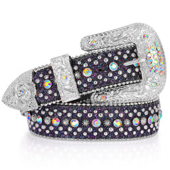 Western Cowboy Unisex Custom Fast Delivery Stylish Bling Global Designer Rhinestones Belts