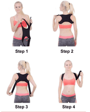 Posture Corrector for Women and Men with Underarm Pads - Adjustable Effective Comfortable Back Support Brace - Ideal for Clavicle Support and Upper Back Shoulder Neck Pain Relief 
