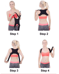 Posture Corrector for Women and Men with Underarm Pads - Adjustable Effective Comfortable Back Support Brace - Ideal for Clavicle Support and Upper Back Shoulder Neck Pain Relief 