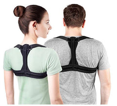Posture Corrector for Women and Men with Underarm Pads - Adjustable Effective Comfortable Back Support Brace - Ideal for Clavicle Support and Upper Back Shoulder Neck Pain Relief 