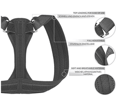 Posture Corrector for Women and Men with Underarm Pads - Adjustable Effective Comfortable Back Support Brace - Ideal for Clavicle Support and Upper Back Shoulder Neck Pain Relief 