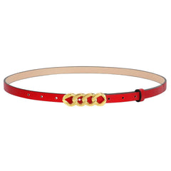 Fashion Women Thin Leather Belt for Dress Jeans Skinny Waist Belt for Women Girls