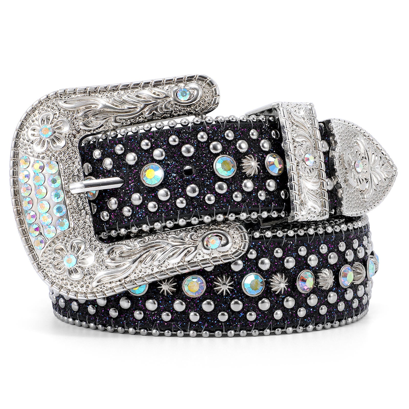 Western Cowboy Unisex Custom Fast Delivery Stylish Bling Global Designer Rhinestones Belts