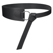 JASGOOD Women Wide Leather Waist Belt ,Tie a Knot PU Leather Adjustable Waist Belt with O Ring Buckle for Dress - JASGOOD OFFICIAL