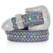 Western Cowboy Unisex Custom Fast Delivery Stylish Bling Global Designer Rhinestones Belts