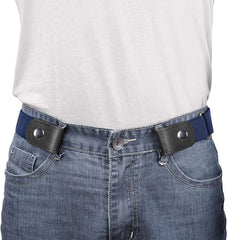 No Buckle Show Belt for Men Buckle Free Stretch Belt for Jeans Pants 1.38 Inches Wide