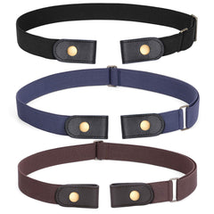 No Buckle Show Belt for Men Buckle Free Stretch Belt for Jeans Pants 1.38 Inches Wide