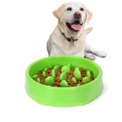 JASGOOD Dog Feeder Slow Eating Eco-Friendly Durable Non-Toxic Preventing  Choking Healthy Design Bowl for Pet Stop Bloat