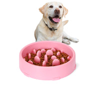 Dog Feeder Slow Eating Pet Bowl Eco-friendly Durable Non-Toxic Preventing Choking Healthy Design Bowl For Dog Pet by JASGOOD 