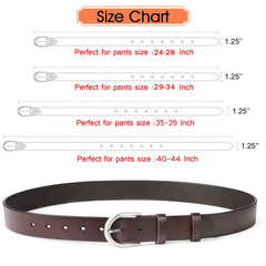 Women Leather Belt for Pants Dress Jeans Waist Belt with Brushed Alloy Buckle By JASGOOD 