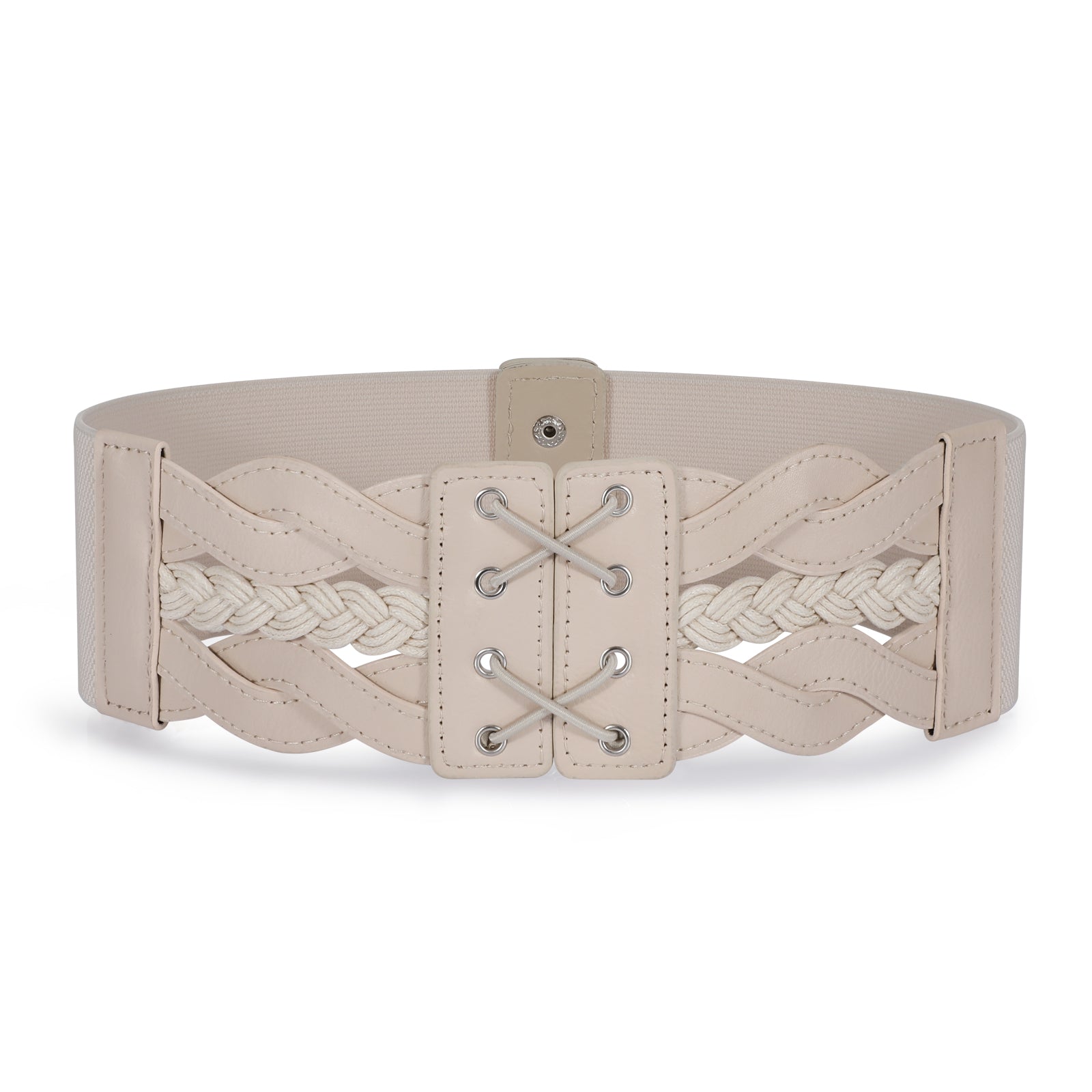 Women Elastic Wide Dress Belt JASGOOD 50S Stretchy Vintage Waist Cinch Belt - JASGOOD OFFICIAL