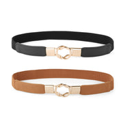 Kids Skinny Elastic Stretch Belts for girls with Easy Buckle Toddler School Uniform Dress Belts by JASGOOD - JASGOOD OFFICIAL