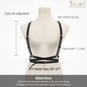 Halloween Punk Waist Belt Women Halloween PU Leather Skinny Body Adjustable Belts with Gothic Circle for Party by JASGOOD - JASGOOD OFFICIAL