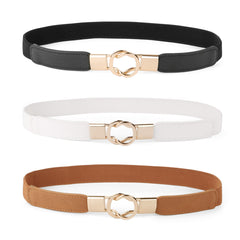 Kids Skinny Elastic Stretch Belts for girls with Easy Buckle Toddler School Uniform Dress Belts by JASGOOD - JASGOOD OFFICIAL