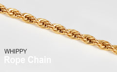 Rope Chain Necklace Gold Plated for Men Women Teen 
