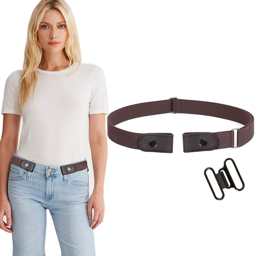 No Buckle Women/Men Invisible Belt Elastic Waist Belt Up to 48" for Jeans Pants Dresses - JASGOOD OFFICIAL