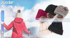 SUOSDEY Womens Trendy Winter Knit Beanie Hat Warm and Soft Skull Ski Cap for Women 