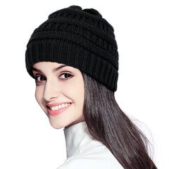 SUOSDEY Womens Trendy Winter Knit Beanie Hat Warm and Soft Skull Ski Cap for Women 