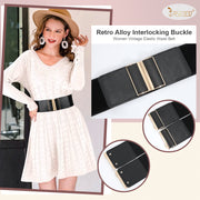JASGOOD Wide Elastic Stretch Waist Belts for Women Vintage Cinch Dress Belts - JASGOOD OFFICIAL