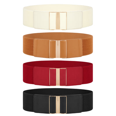 JASGOOD Wide Elastic Stretch Waist Belts for Women Vintage Cinch Dress Belts - JASGOOD OFFICIAL